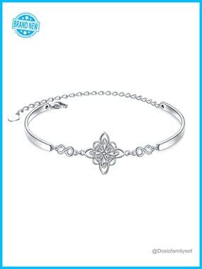 925 Sterling Silver Celtic Knot Adjustable Cuff Bracelet